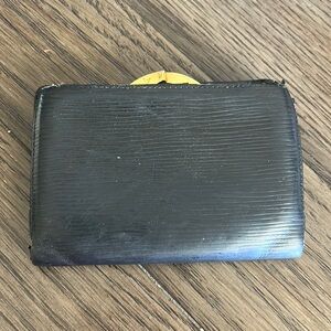 LV Black Epi Kisslock Wallet